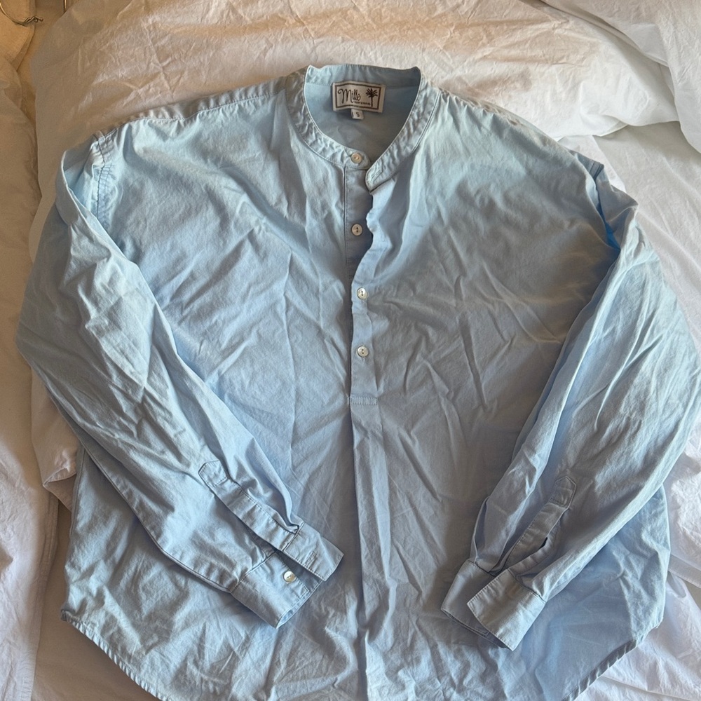 Mille Light Blue Button-Up Shirt